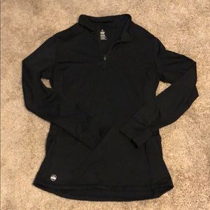 Senita Athletics Black 1/4 Zip